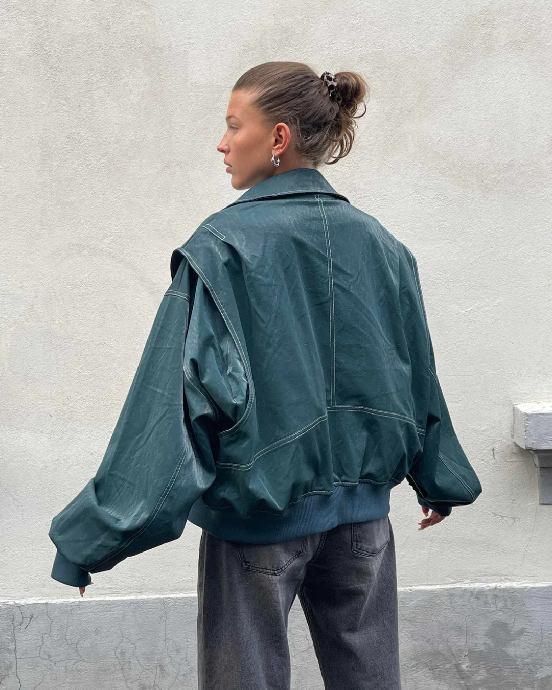 OLIVIA | Oversized Contrast Jacket