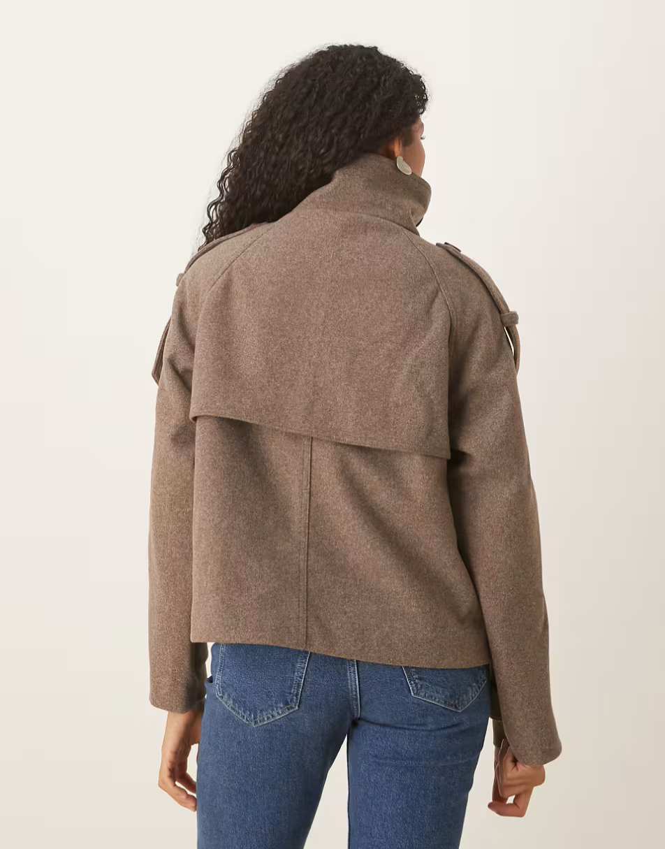 OLIVIA | Cropped Trench Coat