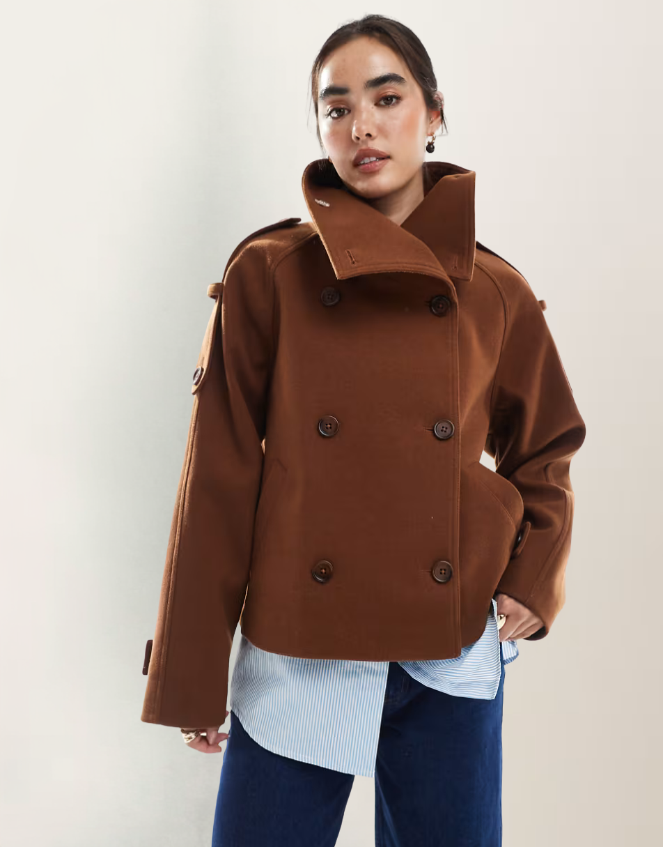 OLIVIA | Cropped Trench Coat