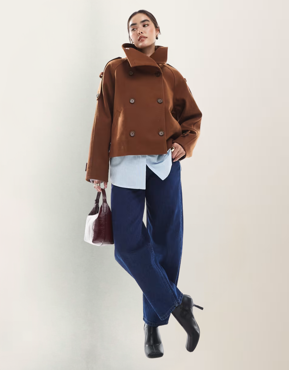 OLIVIA | Cropped Trench Coat