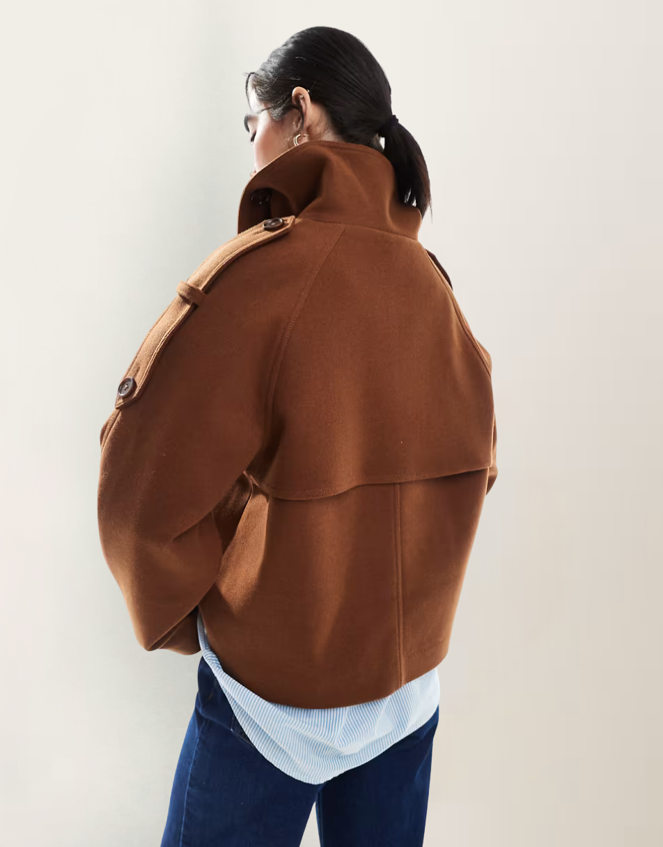 OLIVIA | Cropped Trench Coat