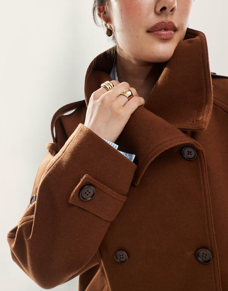 OLIVIA | Cropped Trench Coat