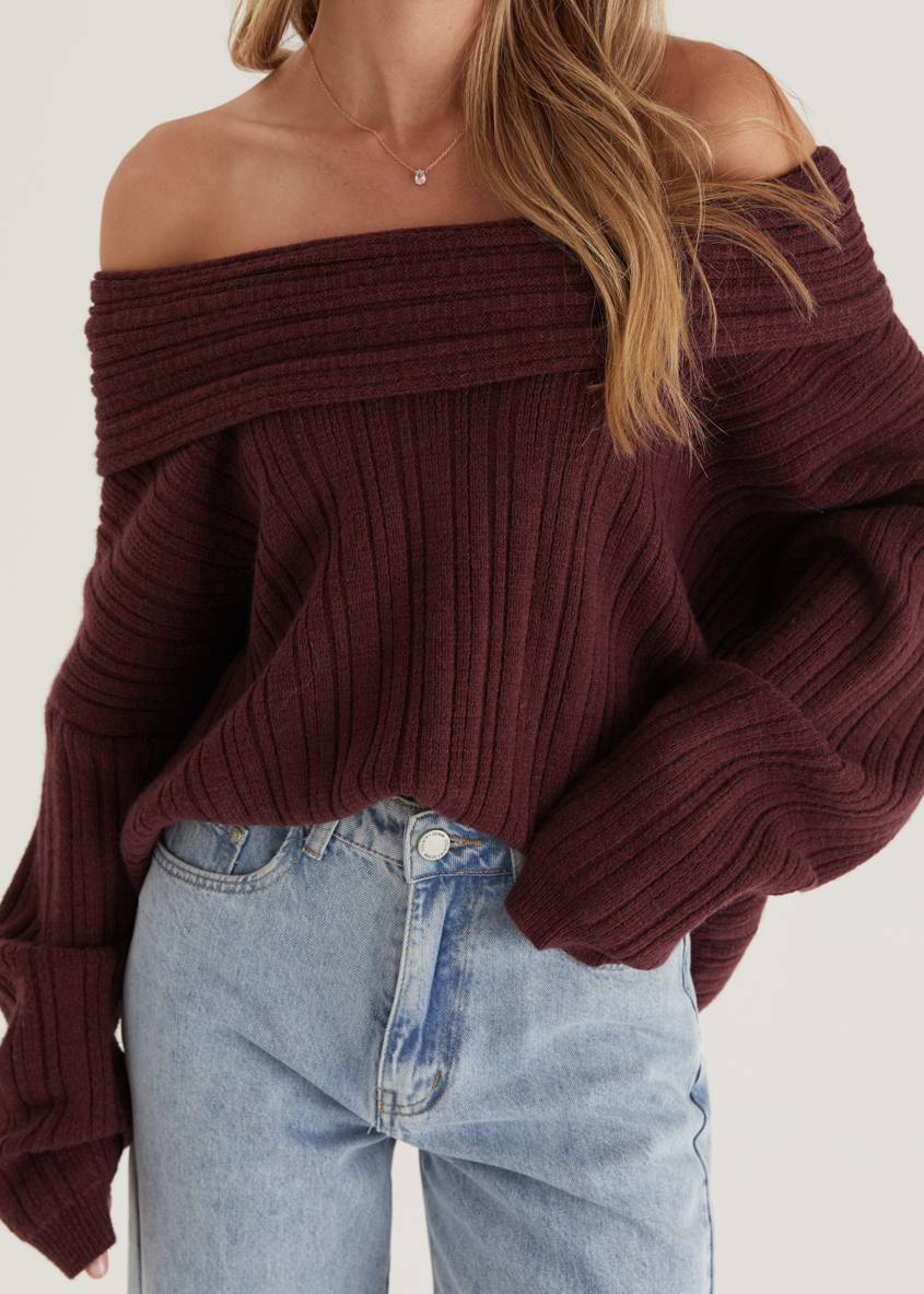 Shiloh Off Shoulder Sweater