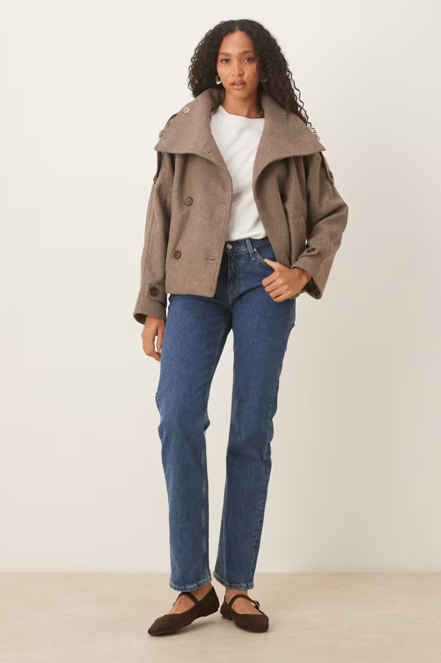 Cropped Trench Coat