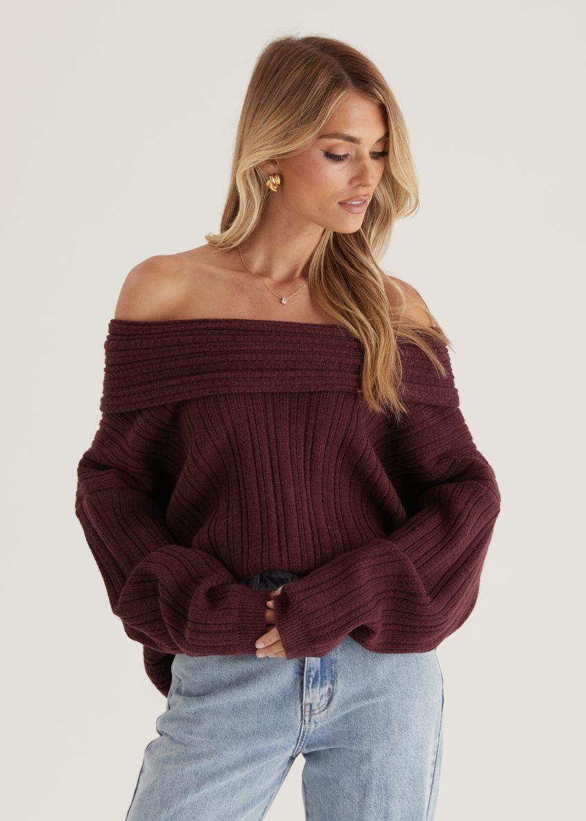 Shiloh Off Shoulder Sweater