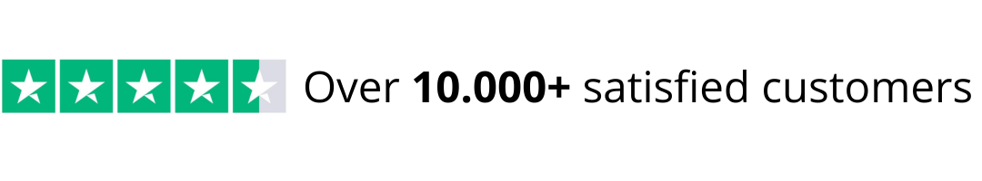 Over 10.000+ satisfied customers